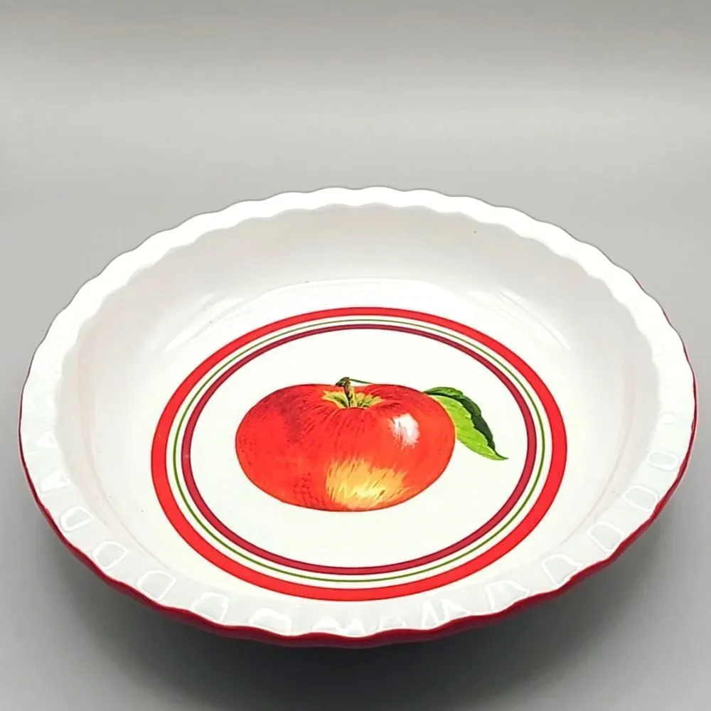 Bella Bug Ceramic Apple Pie Decorated Pie Plate